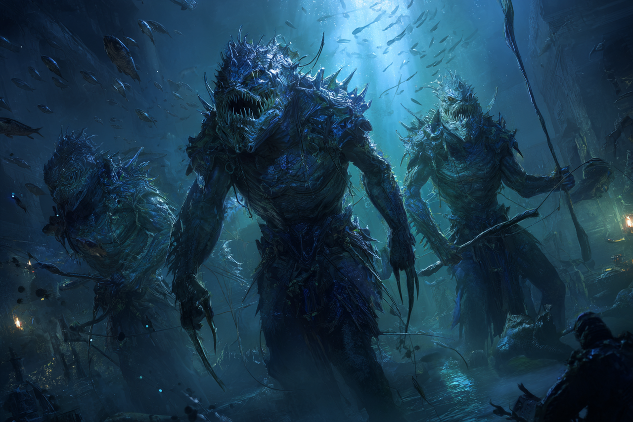 Chapter 14: Fishmen - The Amulet of Broken Time [OP Archmage] | Royal Road