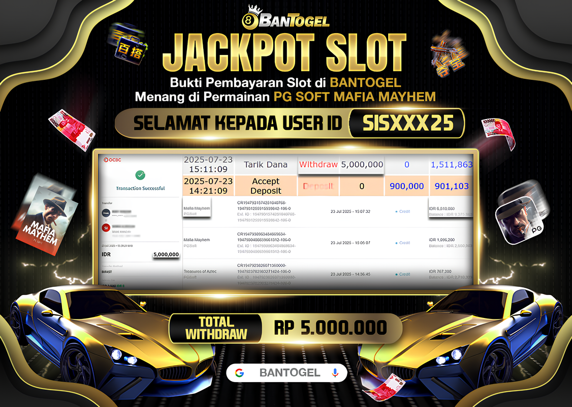 BUKTI JACKPOT LUNAS BANTOGEL