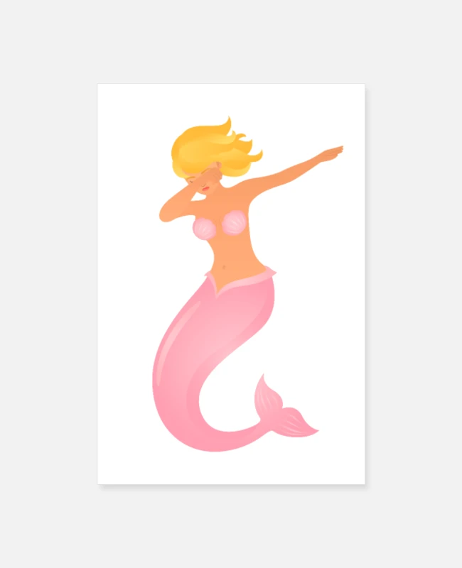 dabbing-mermaid-dab-dance-poster