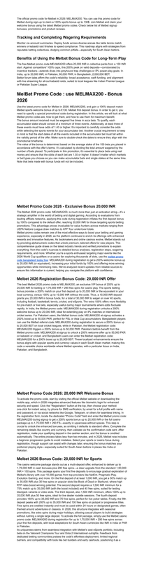 Unique Melbet Bonus Code MELMAX200 130 Welcome