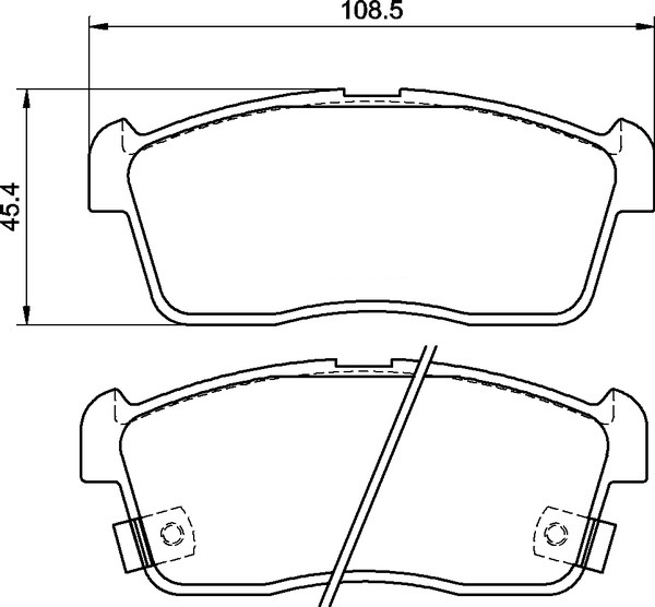 Ceramic Front Brake Pad Set Ceramic Front Brake Pad Set
