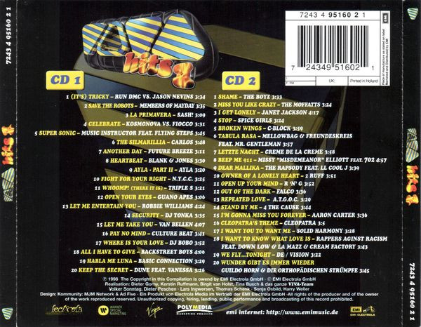 30/01/2023 - Various – Viva Hits 1 (2 x CD, Compilation)(7243 4 95160 2 1, EMI Electrola)  1998 R-3147608-1317999428