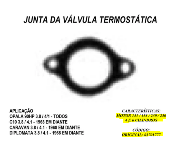 VÁLVULA TERMOSTÁTICA - 6 CILINDROS A ÁLCOOL 3