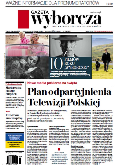 Gazeta Wyborcza 19.12.2023