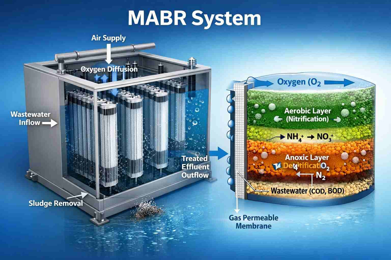 MABR (Membrane Aerated Biofilm Reactor) | Oxymotec