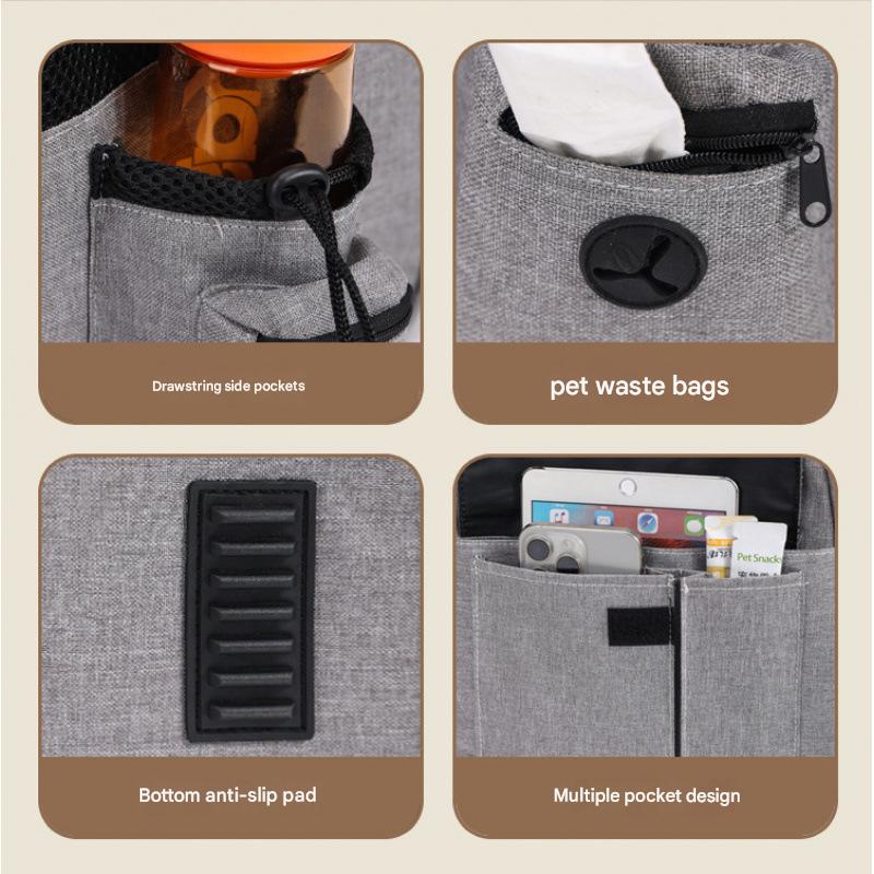 Black Large Expandable Cat Travel Backpack - Breathable & Collapsible Pet Carrier 62x34x43CM