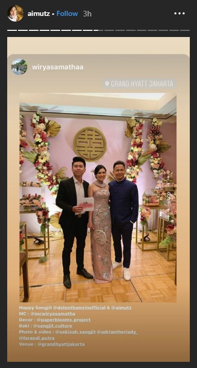 Prosesi Sangjit Delon dan Aida Chandra