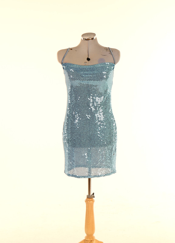 Blue Strap Sequin Dress - Adult 08