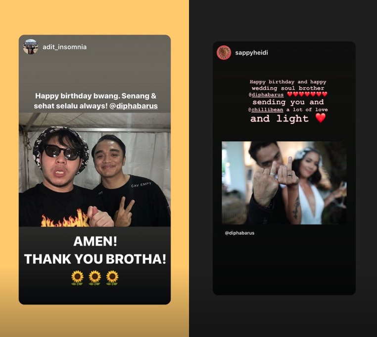 Ucapan selamat untuk Dipha Barus dan Vanessa Budihardja