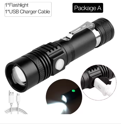 Ліхтар Ultra Bright Flashlight USB (18650)