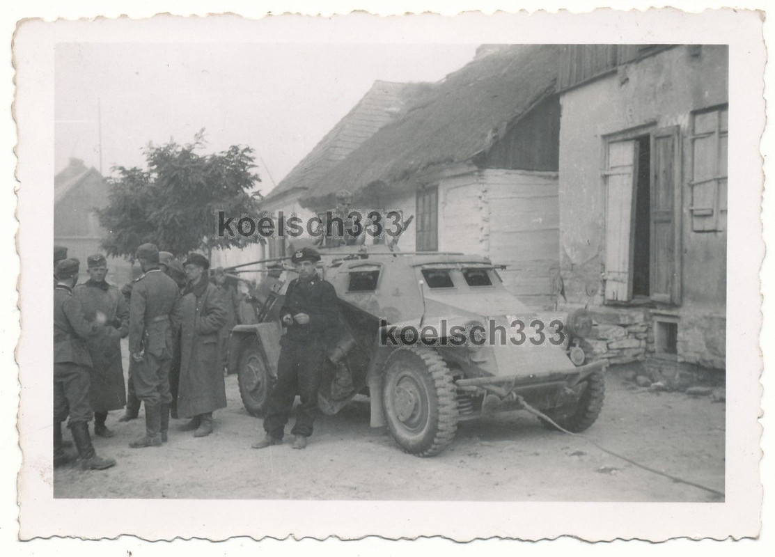 Foto Polen 1939 Panzerspähwagen 4 Rad Panzer Sd.