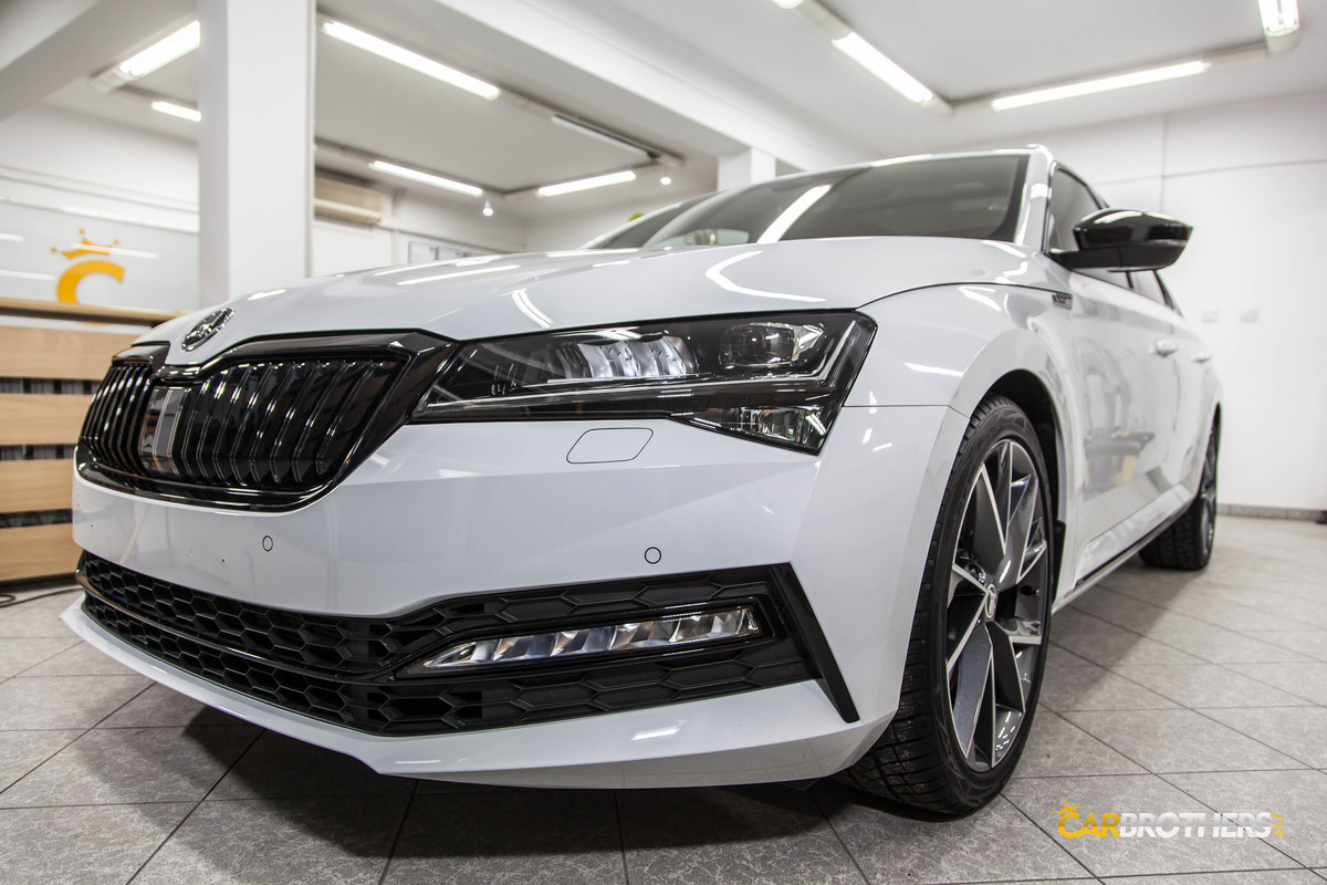 carbrothers autospa detailing Skoda Superb 2 etapy powłoka ceram