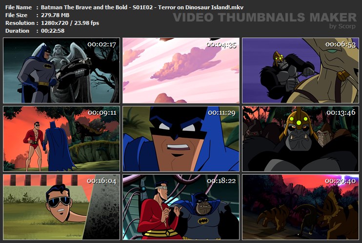 Batman The Brave and the Bold - S01E02 - Terror on Dinosaur Island!.mkv