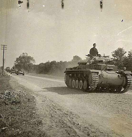 BEST German Pzkw II Panzer Tank Leading Column LEMBERG Poland 1939