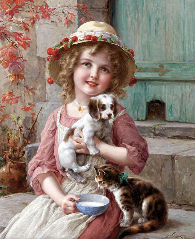 1-Emile-VERNON-1872-1920-Children-Catherine-La-Rose-21