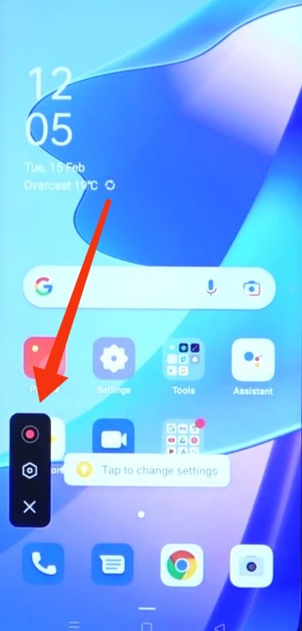 Cara screen recording di oppo a16e a16k