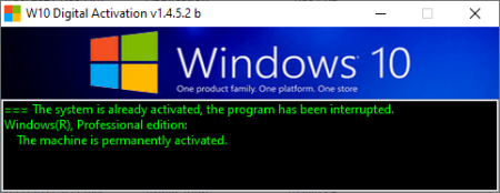 W10 Digital Activation 1.4.5.2b