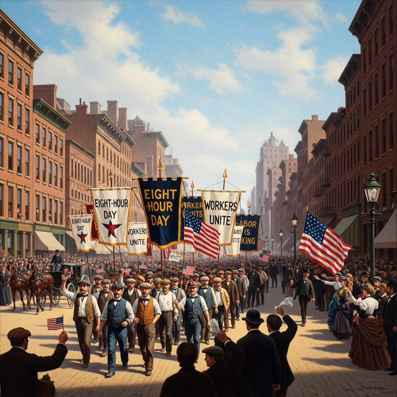 “First Labor Day Parade in New York City, 1882”