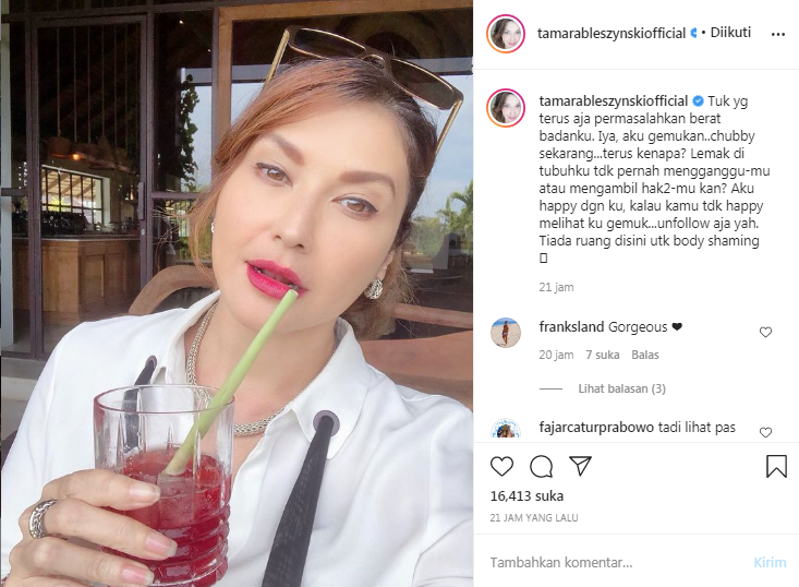 Tamara Bleszynski alami body shaming