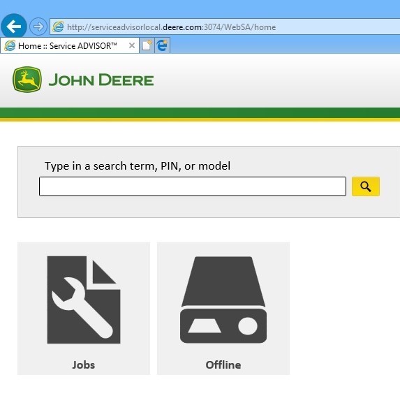 john deere service advisor 5.0 login