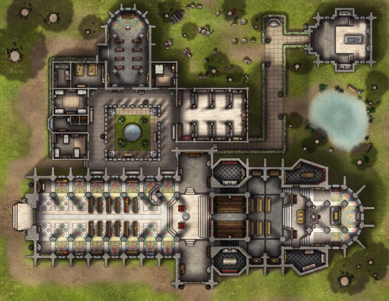 TC Gothic Cathedral 01 Nave No Grid 44x34