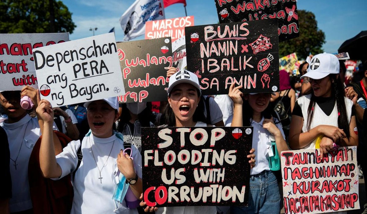 Protes Antikorupsi di Filipina Ricuh, Polisi Tangkap 200 Orang