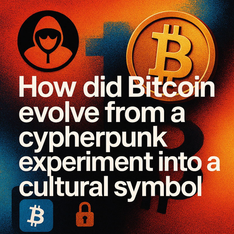 How did Bitcoin evolve from a cypherpunk experiment into a cultural symbol