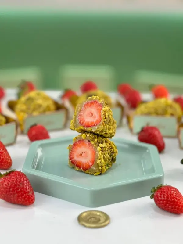 Morangos derretidos e perfeitos