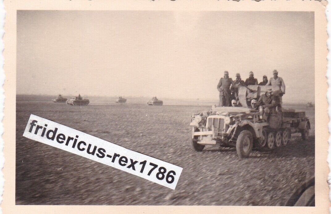 Südfront Afrika DAK Sd Kfz 2 cm Flak Anhänger Panzer Combat in d