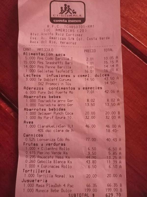 Chedraui: Pasta para spagetti y penne a 1.01 de códigos2.01 nacional y en la app