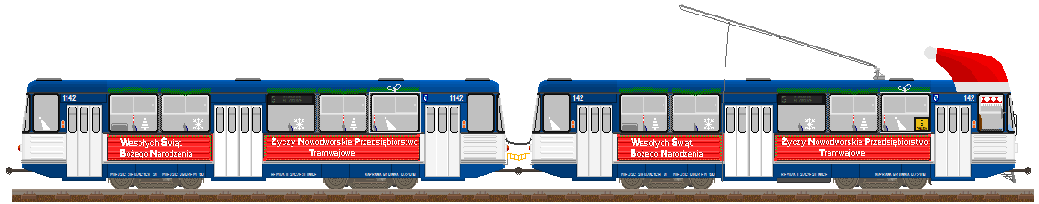 świąteczny tramwaj