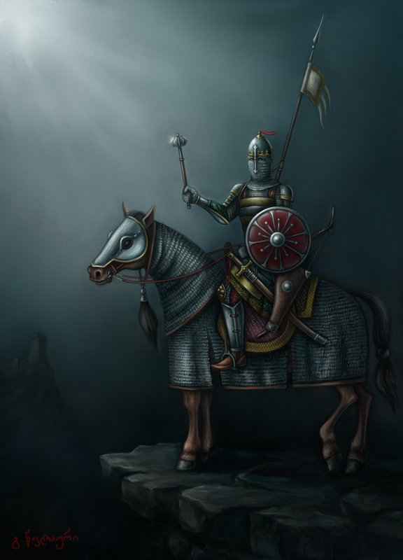 14 th century georgian noble cavalry