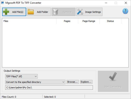 Mgosoft PDF To TIFF Converter 12.1.8