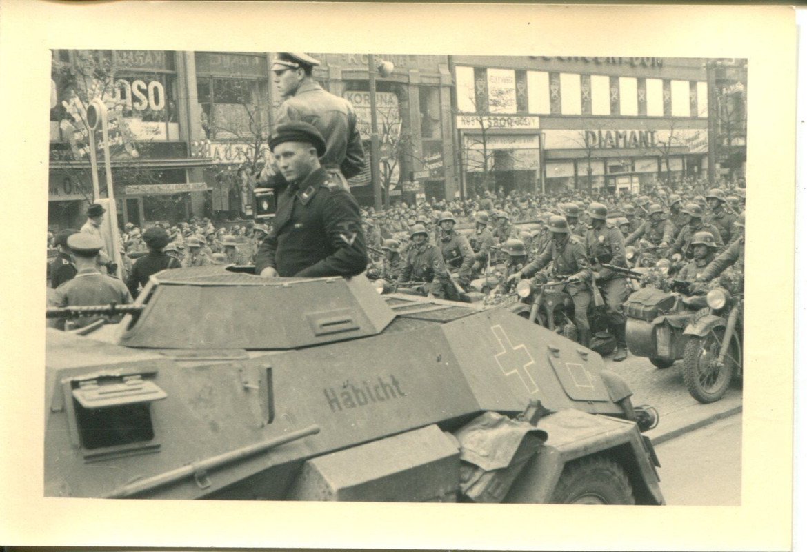 Spähpanzer Kradschützen Krad Parade auf dem Wenz