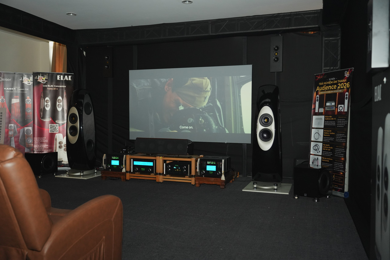 Audio Sơn Hà tại P.H.E Show 2026: Khi cấu hình ELAC 9.2.4 và McIntosh trở thành một trải nghiệm Home Cinema thực thụ