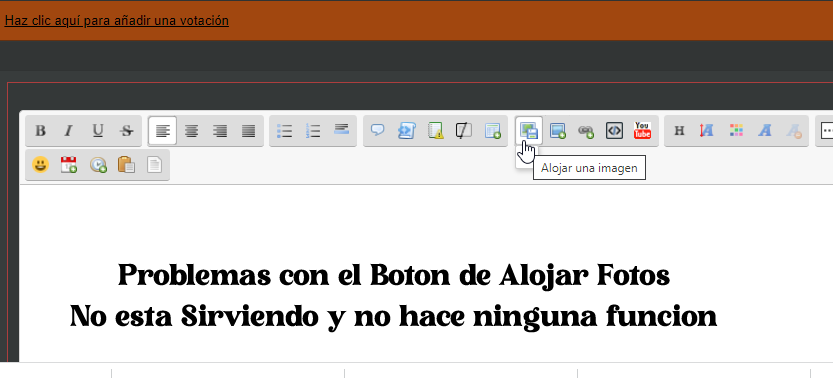 Boton de Alojar  Imagenes no me Funciona en mi Foro,Necesito Soporte Tecnico por favor Problemas-con-boton