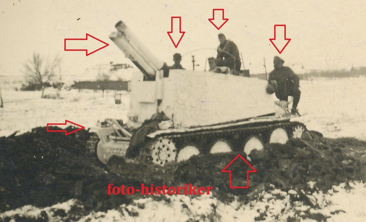 Panzer Füs Reg GD SDKFZ 138-1 Grille SFL Schneetarn Sturmpanzer 