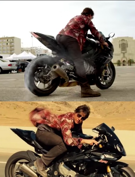 Tom Cruise memakai batik saat syuting film Mission Impossible 5