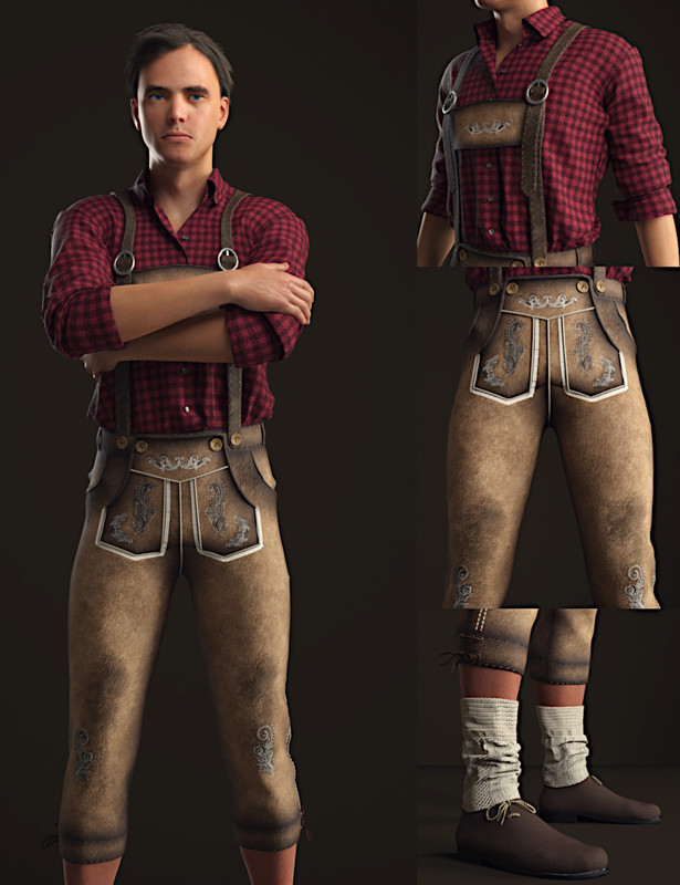 Bundhosen Outfit for Genesis 8 Male(s)