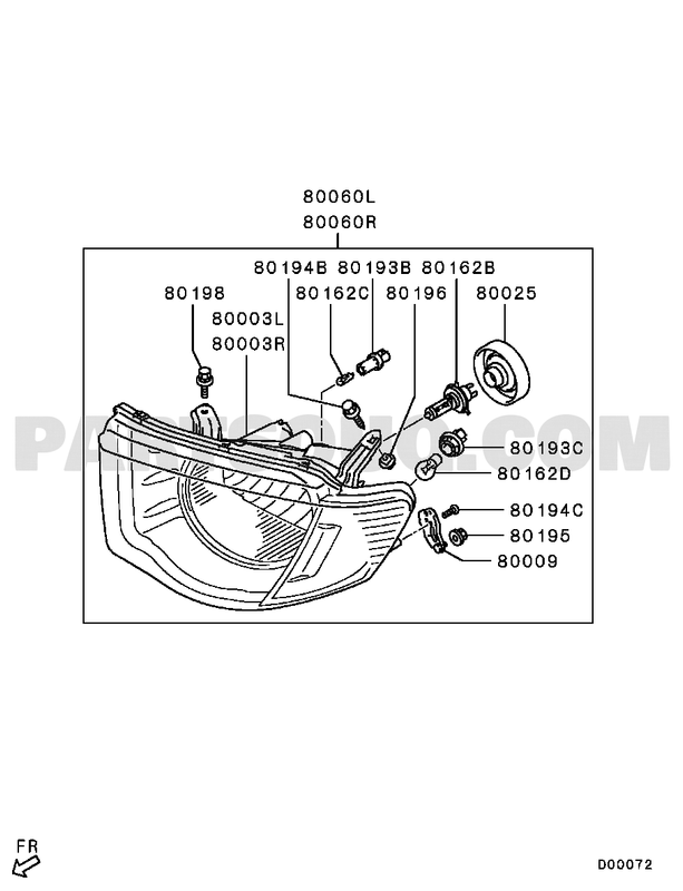 Cambio fanales delanteros Mitsubishi L200 2011 154-010-D00072-T