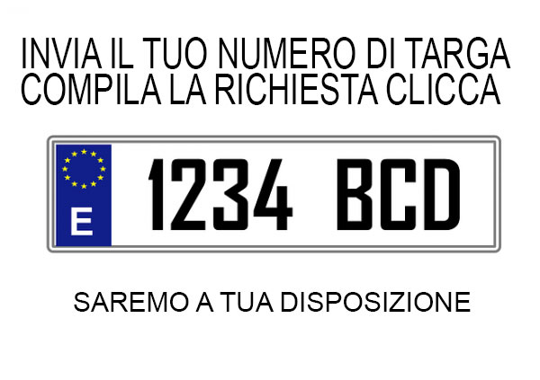 Invio richiesta targa