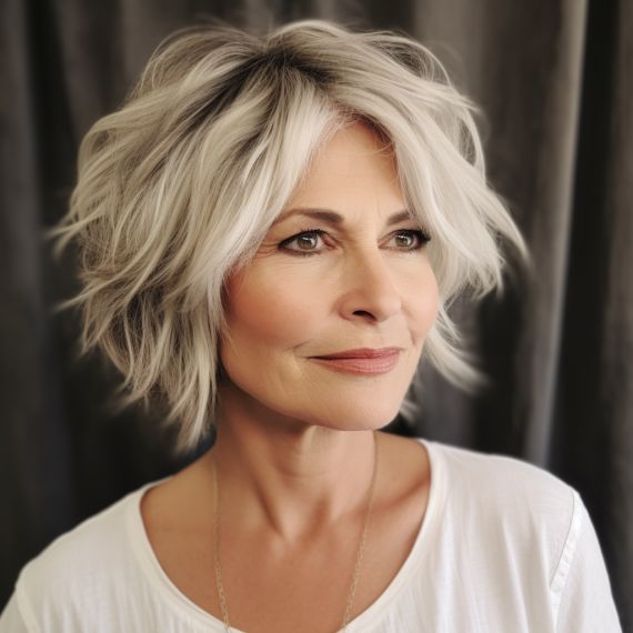 Medium length haircuts for women over 40