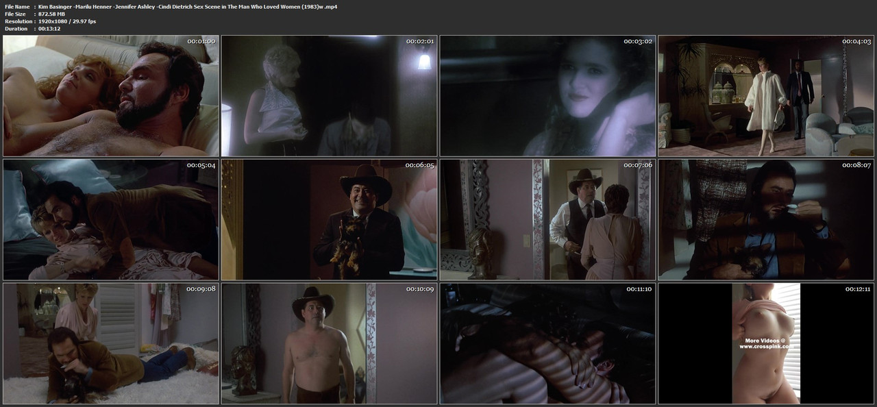 Kim Basinger -Marilu Henner -Jennifer Ashley -Cindi Dietrich Sex Scene in The Man Who Loved Women (1