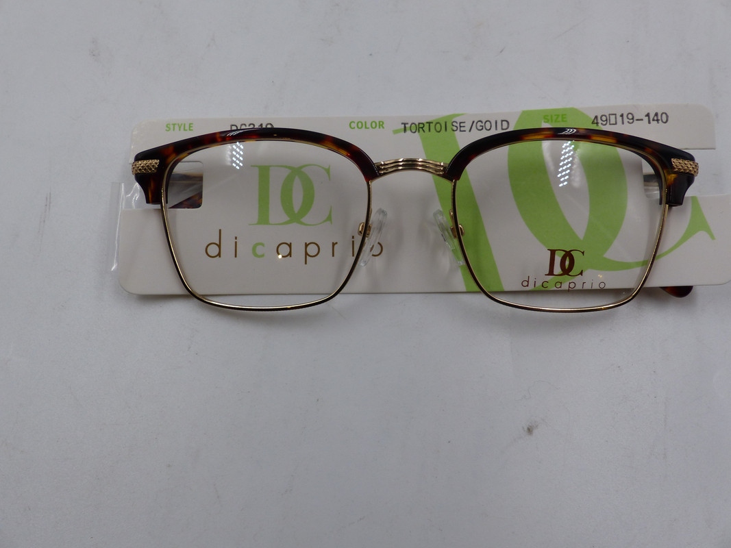 DICAPRIO EYEWEAR DC319 UNISEX EYEGLASSES ON COLOR TORTOISE/GOLD SIZE 49-19-140