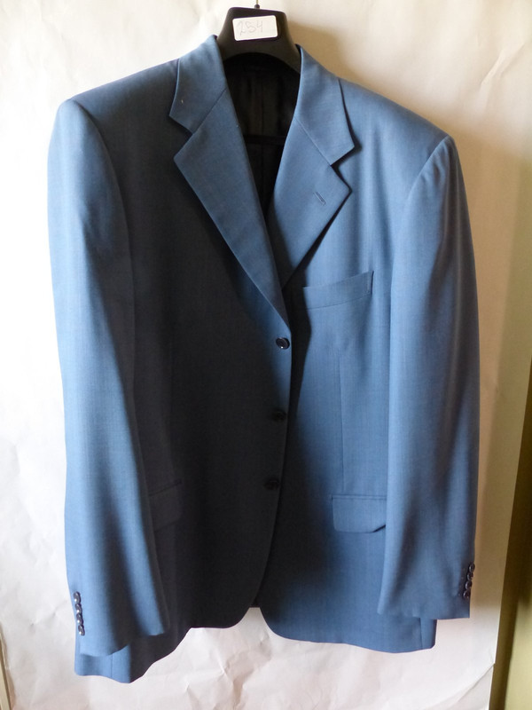 PAL ZILERI LIGHT BLUE MENS SUIT JACKET 322 632 2 MENS US SIZE 48 MENS 58