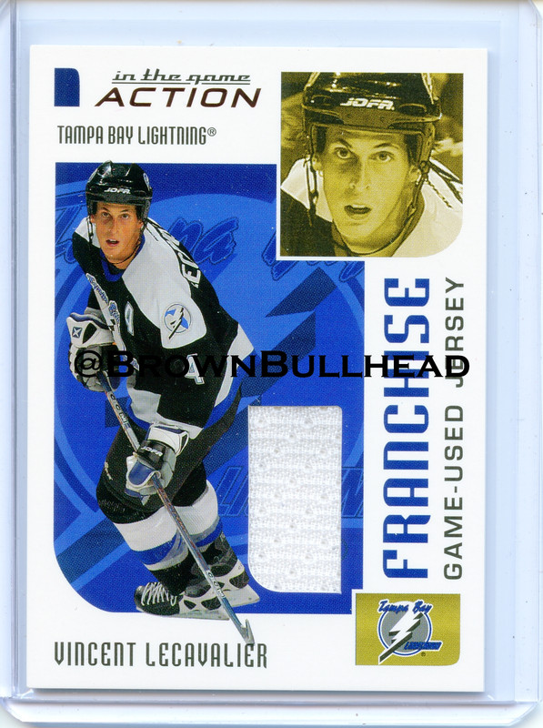 2003-04 ITG Action Jerseys #M-267 [Vincent Lecavalier] [Tampa Bay Lightning] [Franchise] [~100] [swa