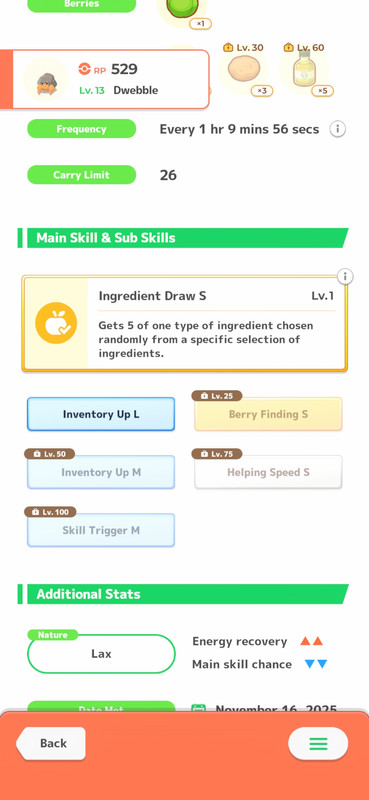 Screenshot 20251222 095307 Pokmon Sleep