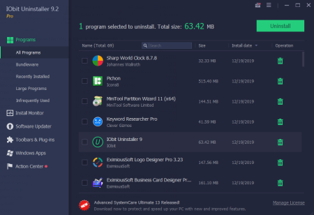 IObit Uninstaller Pro 9.2.0.16 Multilingual