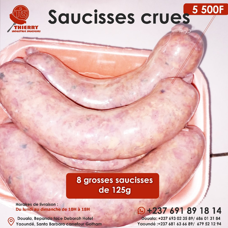 Saucisses Taille 8 - 8 saucisses/kg