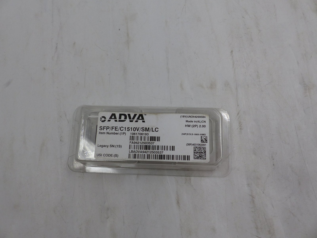 ADVA 1061706193-2.00 SFP/FE/C1510V/SM/LC TRANSCEIVER